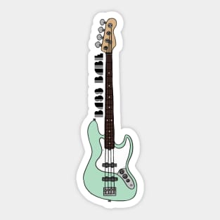 Bass Babe // Mint Green Sticker